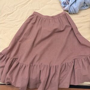 Vintage Tan A-Line Skirt